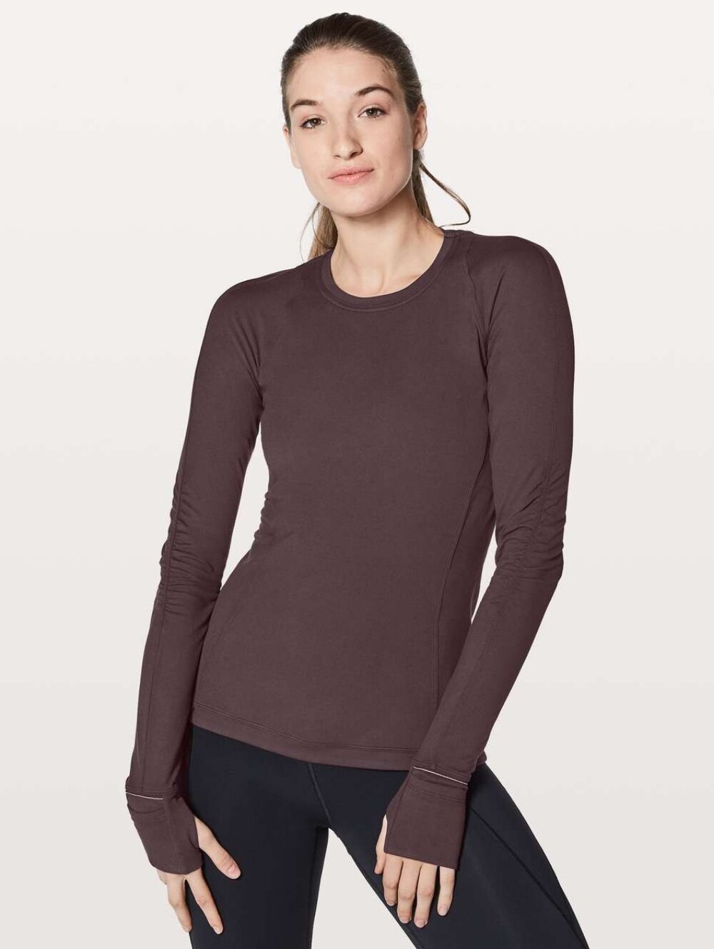 Lululemon Runderful Long Sleeve Black Cherry
